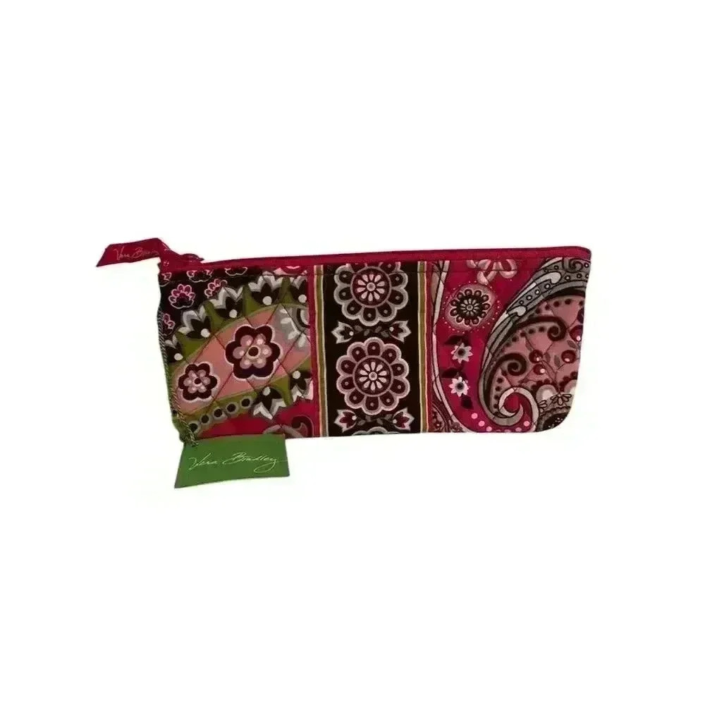 Vera Bradley Paisley Brush & Pencil Case Multicolor Organizer